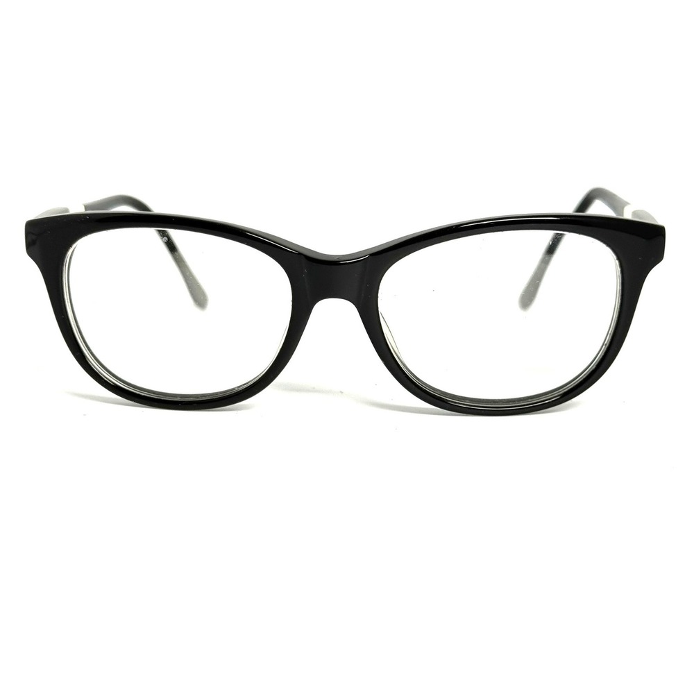 Cosmopolitan Eyeglasses Black Cat Eye Frames 51-16-140 Tri-Color Temples